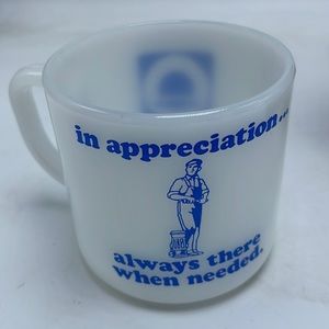 American Standard vintage milk glass cup (IB-10)